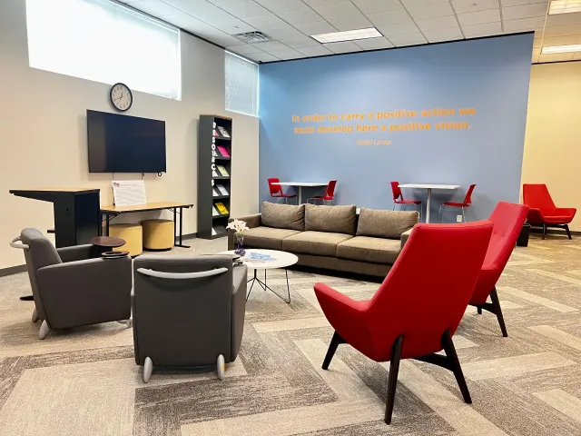 Student Resource Center at Houston Career Institute - Comfortable study spaces and student support resources